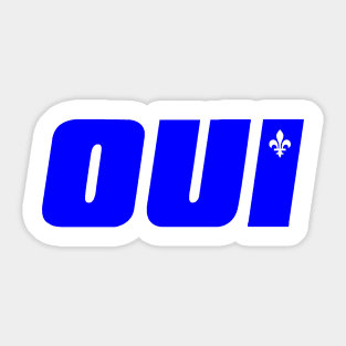 Québec OUI Sticker